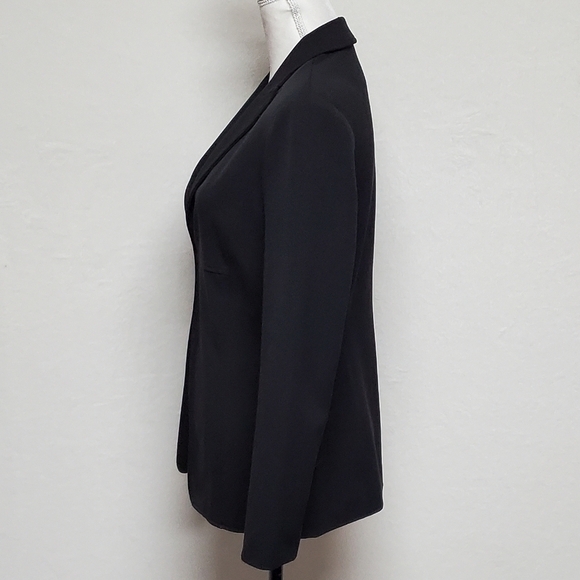 VINTAGE 1990s The Limited Stretch Black Fitted Blazer Lapel Collar Fully Lined - Picture 7 of 13